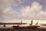 Salomon van Ruysdael View of Deventer Seen from the North West oil painting artist